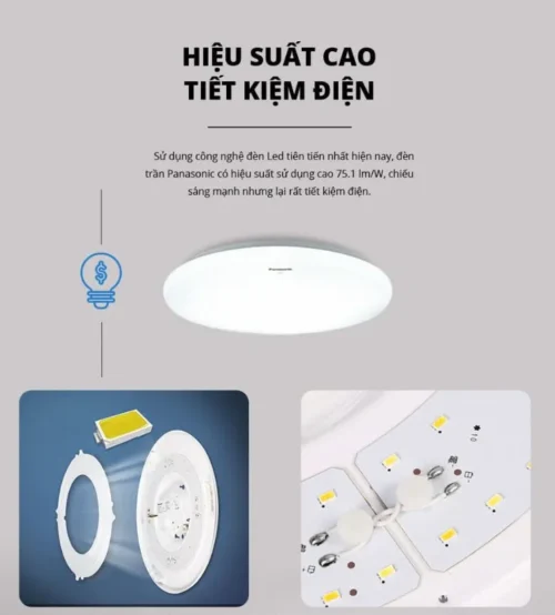 Panasonic - Đèn Ốp Trần Tròn Cảm Biến Ánh Sáng IP44 12W Sáng 6500K | HHGXQ142988